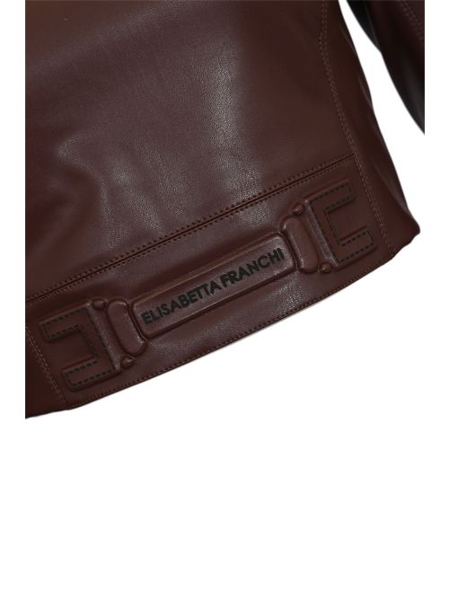 Top effetto nappa con logo embossed Elisabetta Franchi | MD02761E2644